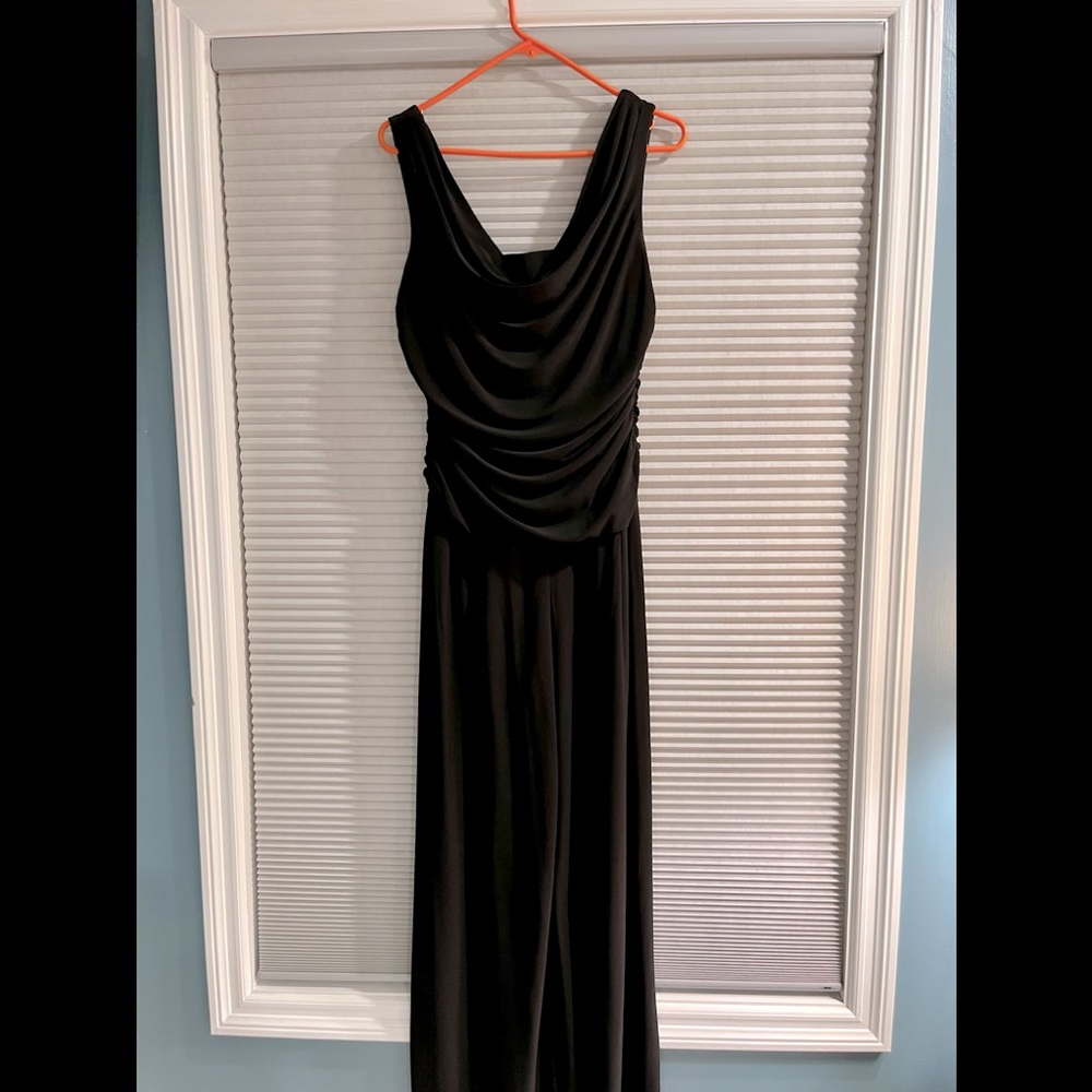 Women’s comfortable black stretchy jumpsuit
